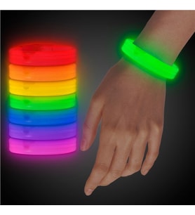 Glow Partisi Glow Ekstra Kalın Fosforlu Bileklik 6 Renk 6 Adet (5343)