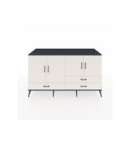 Kronos Konsol 5 Raflı 3 Çekmeceli 4 Kapaklı 176x59x99 Antrasit-Aytaşı