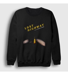Presmono Unisex Siyah Poster David Lynch Lost Highway Sweatshirt 466491tt