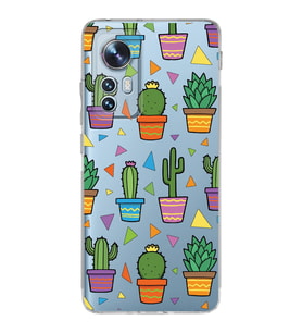 PrintiFy Xiaomi Mi 12 ile Uyumlu 1mm Slim Fit Water Color 4 Baskılı Şeffaf  Kılıf