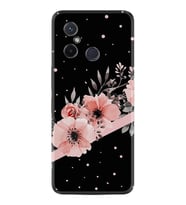 Xiaomi Redmi 12C Kılıf Resimli Desenli Baskılı Silikon Siyah Şerit Mermer 1298