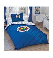 Lisanslı Tek Kişilik Nevresim Takımı Fenerbahçe Lacivert Logo