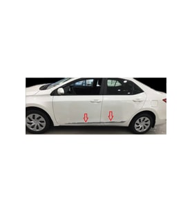 Toyota Corolla Uyumlu Kapı Çıtası Krom 4 Kapı 2013 - 2018
