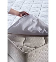 Doqu Home Comfyline Façalı Sıvı Geçirmez Alez Çift Kişilik 200 x 200 (Beyaz)
