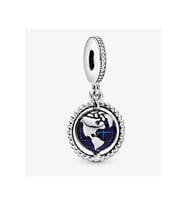 Dönen Dünya Sallantılı Charm (Gümüş)