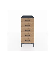 Kronos Komodin 5 Çekmeceli 44x59x96 Antrasit-Çam