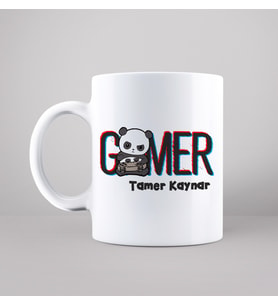 Gamer ( Oyuncu ) Tasarımlı Kupa Kişiye Özel