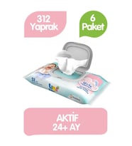 Uni Baby İlk Adım Islak Havlu  Mendil 52x6 312 Yaprak