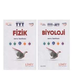 Limit Yayınları TYT Fizik ve TYT AYT Biyoloji Soru Bankası 2 Kitap Set