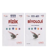 Limit Yayınları TYT Fizik ve TYT AYT Biyoloji Soru Bankası 2 Kitap Set
