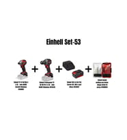 Einhell Set-53 (18/250 Darbeli Vidalama+18/70 Vidalama+4,0 Ah Akü Şarj Cihazı+Matkap ucu Se16 par)