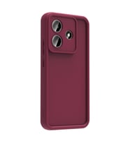 Redmi Note 14 4G Kılıf Kamera Korumalı Ananas Silikon Kapak (Mürdüm)