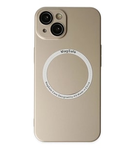 Newface Apple iPhone 14 Plus Kılıf Jack Magneticsafe Lens Silikon - Gold