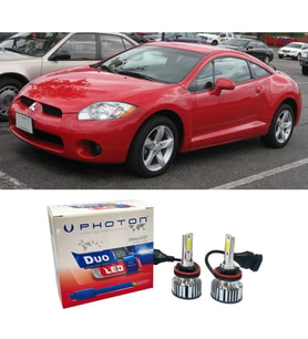 Mitsubishi Eclipse Led Xenon Uzun + Kısa Far Ampulü H4 Duo Yeni Seri Beyaz