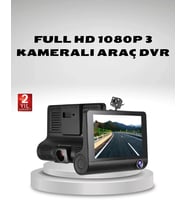 Araç Kamerası 3’lü Full Hd Dvr 1080p Gece Görüşlü Ve G-sensörlü
