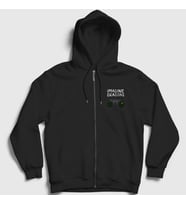 Presmono Unisex Siyah Night Imagine Dragons Fermuarlı Kapüşonlu Sweatshirt 82697tt