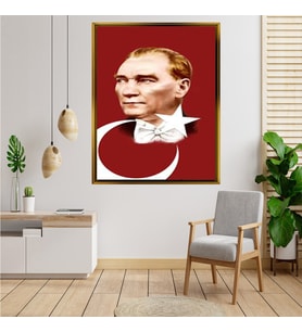 ÇERÇEVELİ ATATÜRK TABLO S304