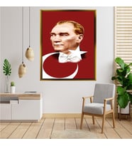 ÇERÇEVELİ ATATÜRK TABLO S304
