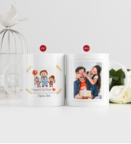 BK Gift Kişiye Özel Babalar Günü Hediyesi Fotoğraflı Kupa Bardak-48 (Beyaz)