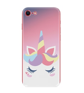 Apple iPhone 5 6 7 8 Plus Se XR Kılıf Desemli Silikon Sweety Unicorn 1737