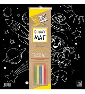 Funny Mat Black Uzay (Tebeşirli)