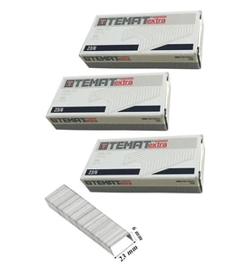 23/6 Zımba Teli Çelik Zımba Teli 1000 li 3 Paket 30 Sayfa Zımbalama Kapasitesi