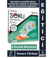 Eğitici Görsel Algı Zeka Problem Çözme Becerisi Geliştirici Eğlenceli Çocuk Oyun ŞEKLİ TAMAMLA