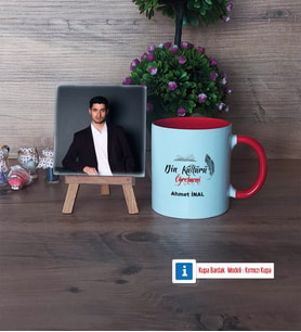 Din Kültürü Öğretmeni Fotoğraflı Dekoratif Taş, Kupa Bardak Beyaz Hediye (Model 2)