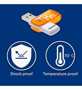 PHILIPS 128GB USB 2.0 Vivid FM12FD05B/00 Turuncu Taşınabilir Bellek