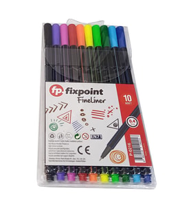 Fineliner 10 Lu İnce Uçlu Kalem 1 Paket 10 Renk 0.4 Mm Keçe Uçlu Kalem Renkli İşaretleme Yazı Kalemi