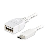 Syrox C78 1.0A 20cm Micro USB - USB 2.0 OTG Kablo Dönüştürücü - Beyaz
