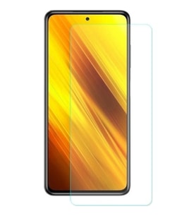Xiaomi Poco X3 Uyumlu Ekran Koruyucu Screen Protector Tempered Glass Kristal Netliğinde %100 HD Görüntü, Yüksek Kalite Kırılmaz Temperli Cam (Şeffaf)