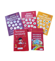 Okuyorum Anl. Yazıyorum-Maceralı Matematik-Öykülü Türkçe Mat. Hayat Bilg. Etkinlikli 23 Kitap