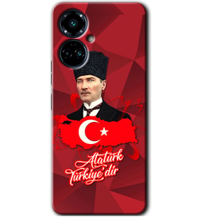 Tecno Camon 19 Pro Kılıf HD Desen Baskılı Kılıf - Atatürkiye