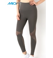 MioFit  Efficiency Yüksek Bel Toparlayıcı Seamless Spor Tayt (Gri - Siyah)