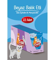 Enjoy Balıklı Kedi Pouch Yaş Mama 85Gr x 22 Adet
