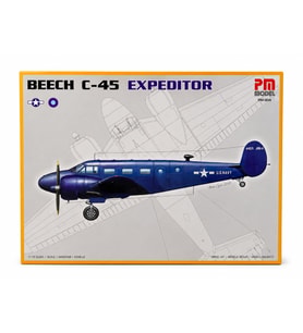 Beechcraft C-45 Expeditor US NAVY Pm Model Eğitim Uçağı Demonte Plastik Maketi