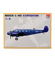 Beechcraft C-45 Expeditor US NAVY Pm Model Eğitim Uçağı Demonte Plastik Maketi
