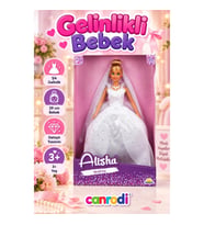 3381 SUN-RST-SIS-Gelinlikli Manken Bebek Alisha 29 cm - canrodi