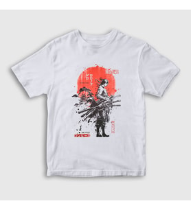 Presmono Unisex Çocuk Beyaz Roronoa Zoro Anime One Piece T-Shirt 353571tt