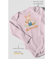 İlk Dişim Çıktı Uzun Kollu Çıtçıtlı Bebek Body
