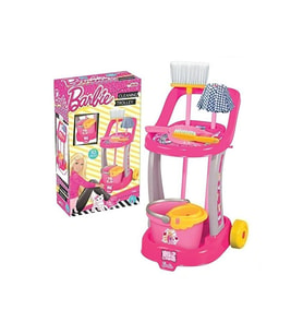 Barbie Dede Oyuncak Barbie Temizlik Arabası