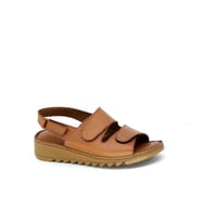 Trendyshose 22D-029 Doğal Deri Anatomic Günlük Sandalet (Taba)