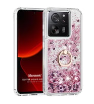 Microsonic Xiaomi Mi 13T Pro Kılıf Glitter Liquid Holder Pembe (Pembe)