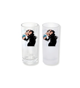 Ghostbastır Design Şirinler Buzlu / Buzsuz Seçenekli Rakı Bardağı – 1 Adet Şık Sunum Bardağı 0119