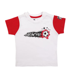 Beşiktaş Orijinal Beyaz Bebek T-Shirt (Beyaz-Kırmızı-Bej-Siyah-Gri)