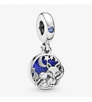 Nur Silver Tilki ve Tavşan Sallantılı Gümüş Charm NUR-CM00416