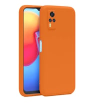 Vivo Y53s Kılıf Nano İçi Kadife Silikon - Turuncu