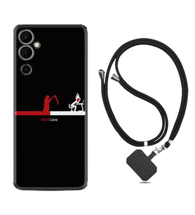 Tecno Pova 4 Kılıf Silikon Boyun Askılı İpli Desenli Silikon Dead Line 1662