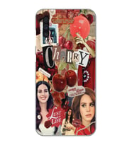 Samsung Galaxy A50 - A30S - A50S Uyumlu Lana Del Rey Kolaj Tasarımlı Şeffaf Telefon Kılıfı